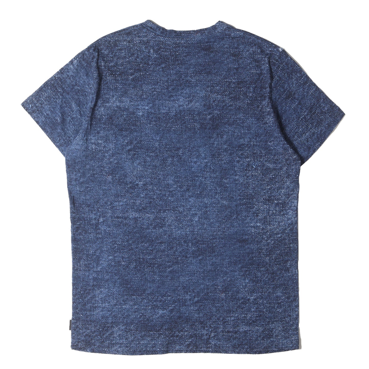 転写 クラッシュデニム スリム タイト Tシャツ