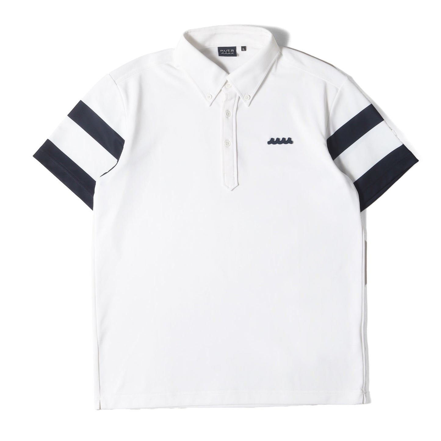 アイコン 刺繍 ポリジャージー ボタンダウン ポロシャツ