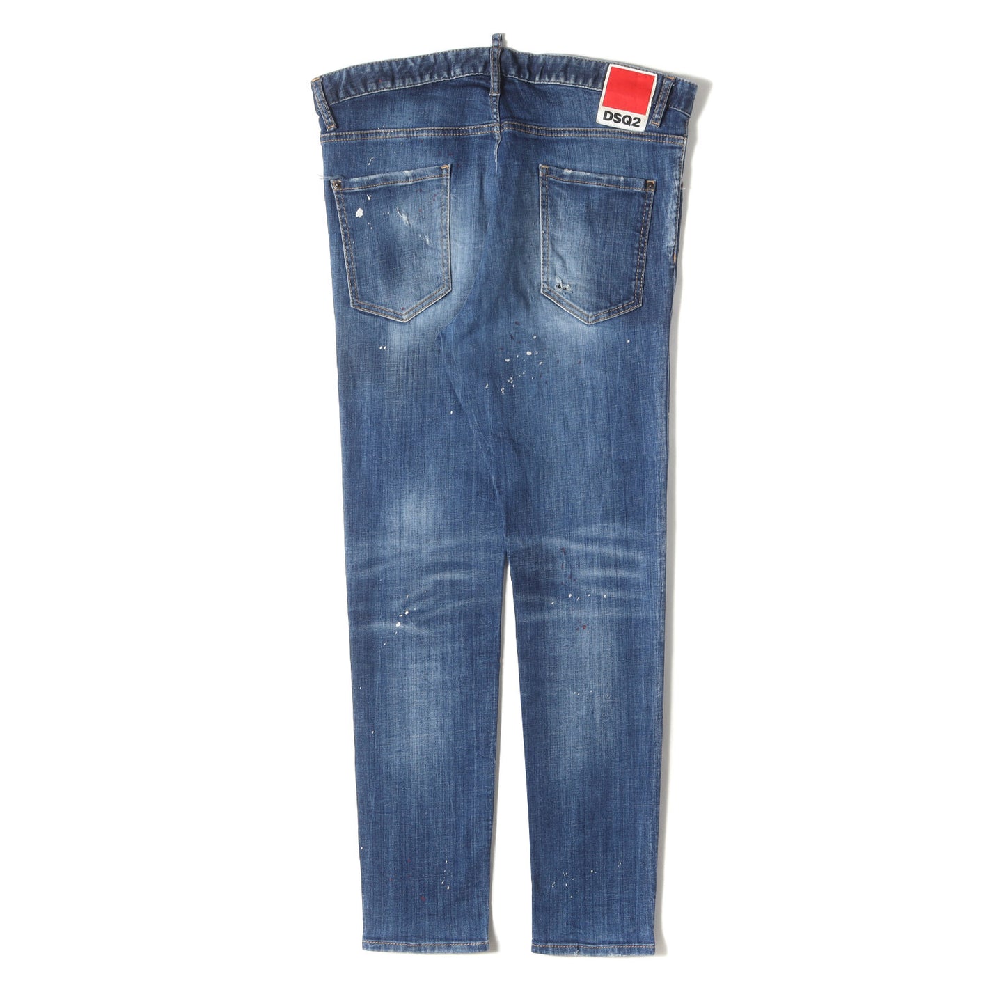 23AW ヴィンテージ ペイント加工 デニム スリム スキニー パンツ (RELAX LONG CROTCH JEANS S74LB1330 S30342)