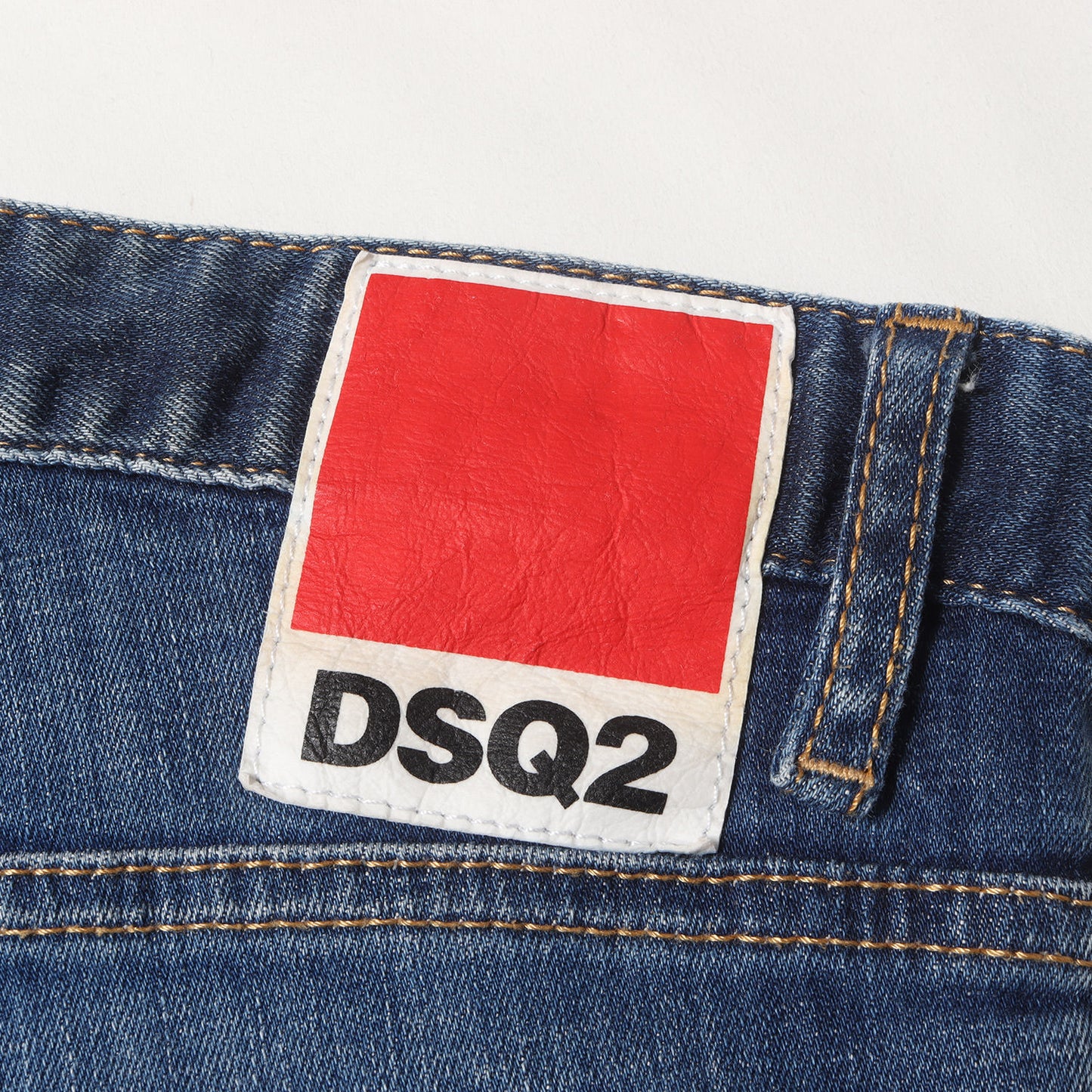 23AW ヴィンテージ ペイント加工 デニム スリム スキニー パンツ (RELAX LONG CROTCH JEANS S74LB1330 S30342)