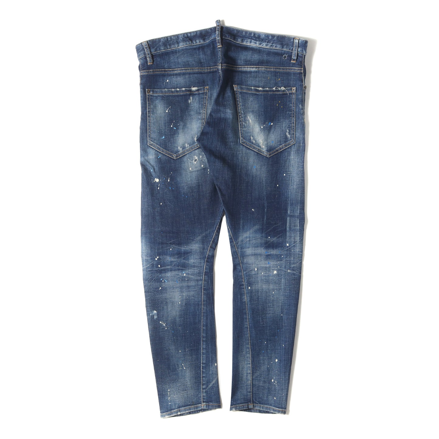 21AW ヴィンテージ ペイント加工 テーパード デニム スキニー パンツ (Sexy Twist Jean S74LB1023 S30342)