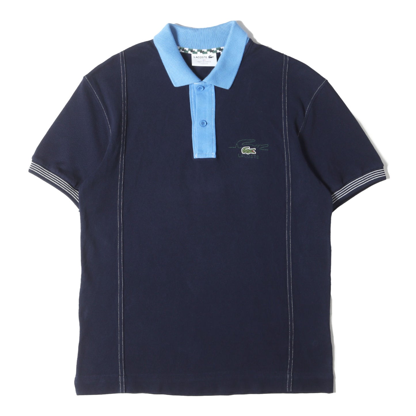 カラー 切替 鹿の子 ポロシャツ (PH5743) / MADE IN FRANCE