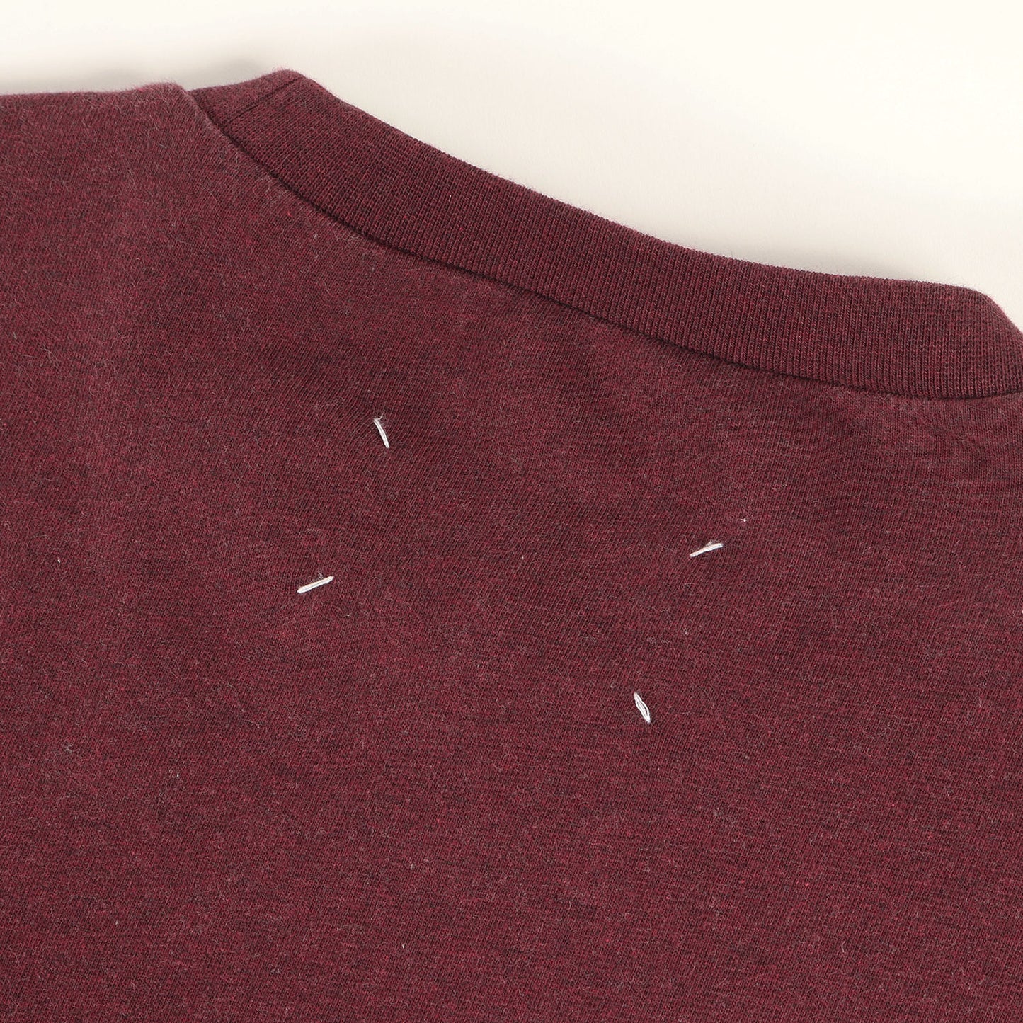 レザーエルボーパッチ ネップ混 メランジ スウェット (S50GU0090 S25368) / 裏毛