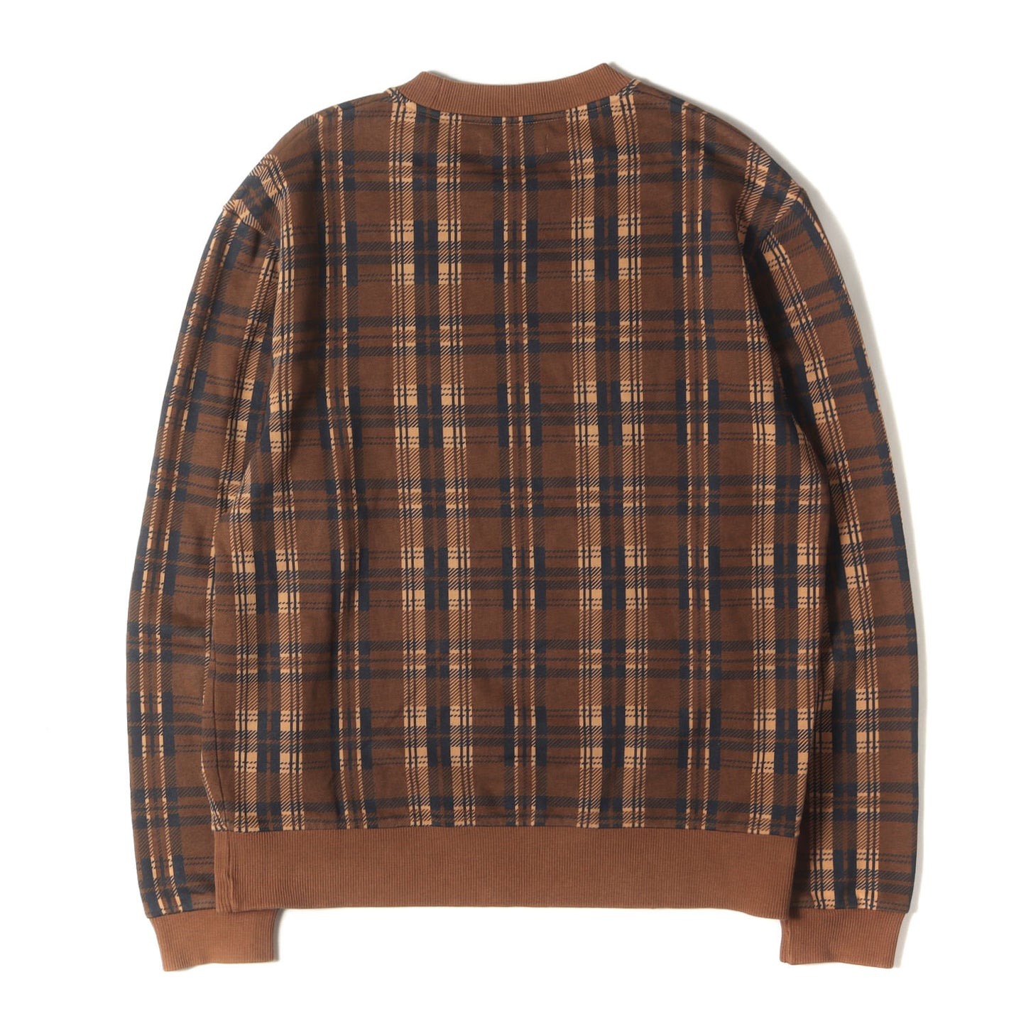ローレル ロゴ エンブレム 刺繍 チェック スウェット (SHIELD CHECKED SWEATSHIRT M9587) / 裏毛