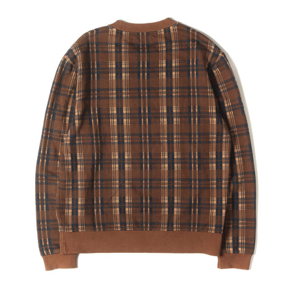 ローレル ロゴ エンブレム 刺繍 チェック スウェット (SHIELD CHECKED SWEATSHIRT M9587) / 裏毛
