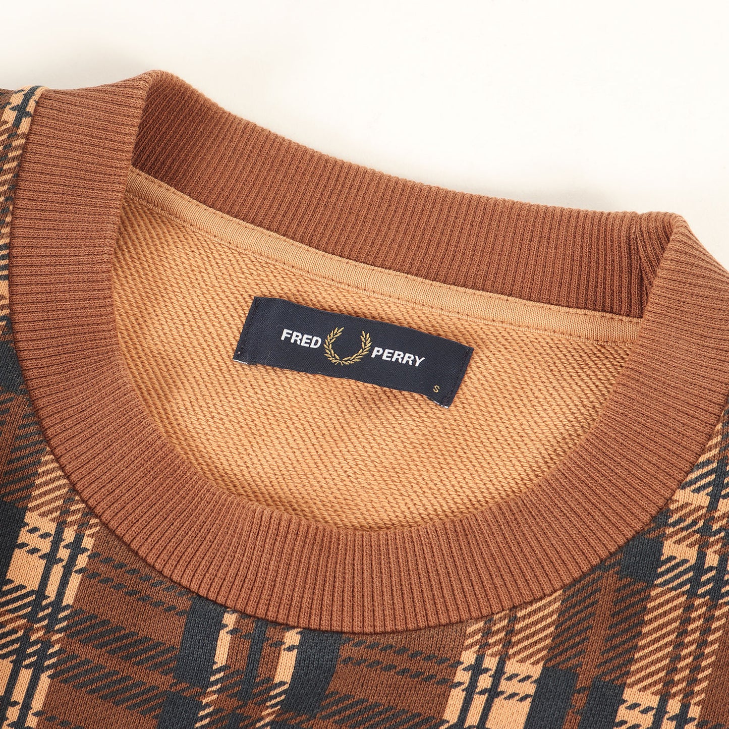 ローレル ロゴ エンブレム 刺繍 チェック スウェット (SHIELD CHECKED SWEATSHIRT M9587) / 裏毛
