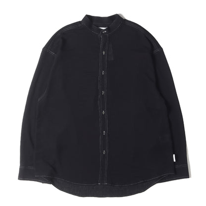 24AW クレープ織り スタンドカラー シャツ (Crepe Stand Collar Shirt S2.5-0205)