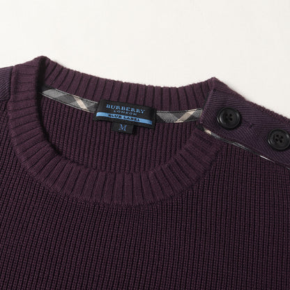 ショルダーボタン アクリルウール ニット セーター