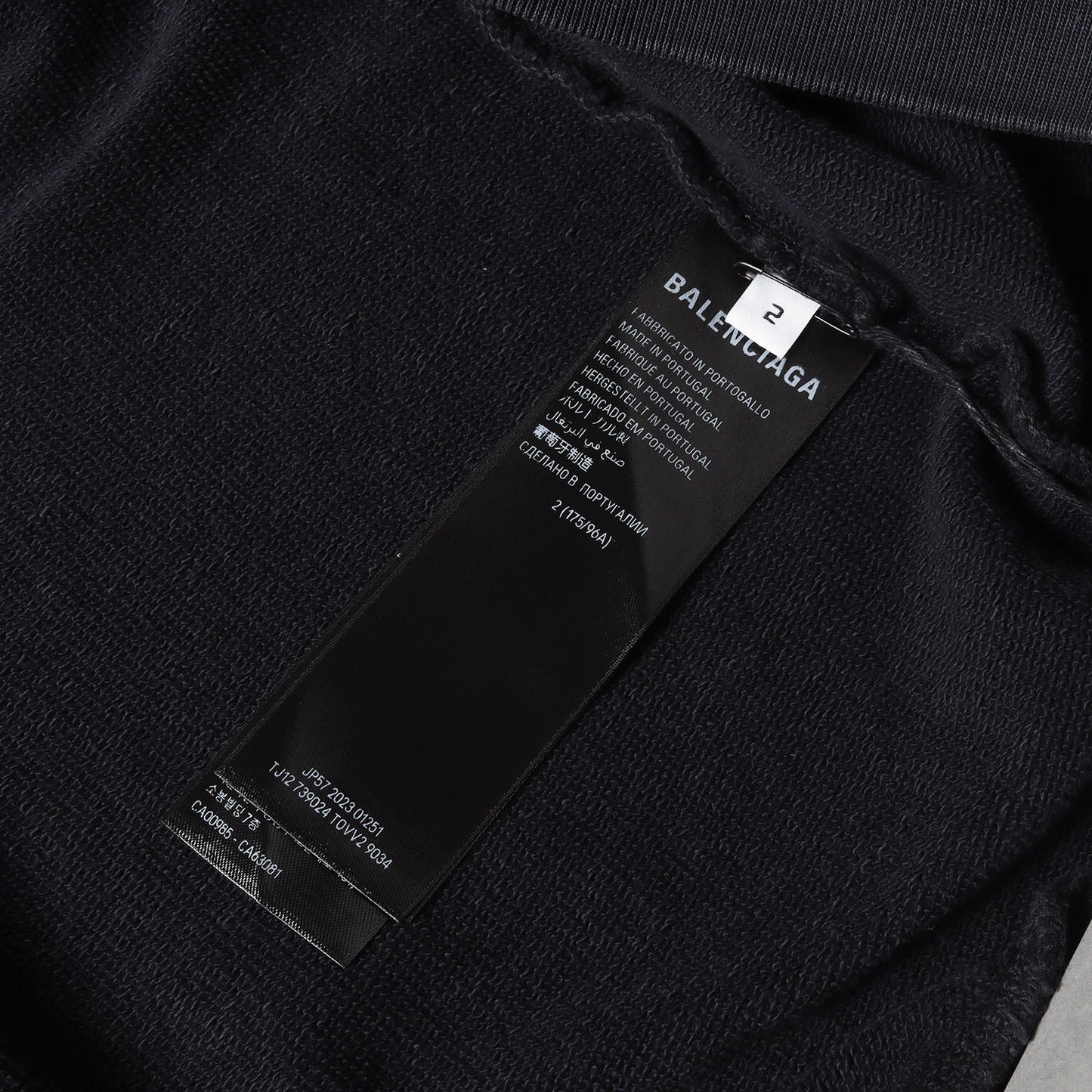 23AW ウォッシュ加工 スリーブロゴ 刺繍 スウェット パーカー (739024 TOVV2) / 裏毛