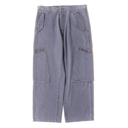 アトリエロゴ 刺繍 ヘリンボーン ペインター パンツ (313D183AY519)