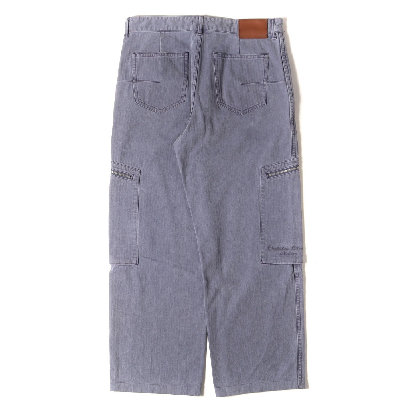 アトリエロゴ 刺繍 ヘリンボーン ペインター パンツ (313D183AY519)