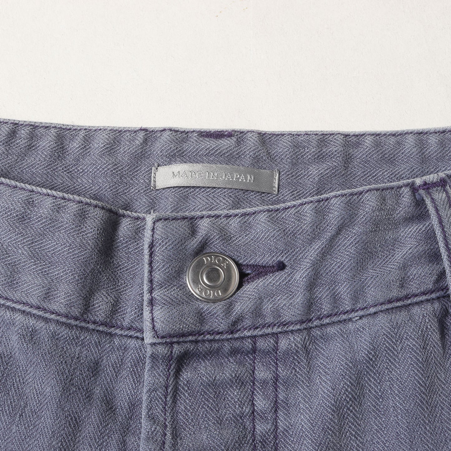 アトリエロゴ 刺繍 ヘリンボーン ペインター パンツ (313D183AY519)