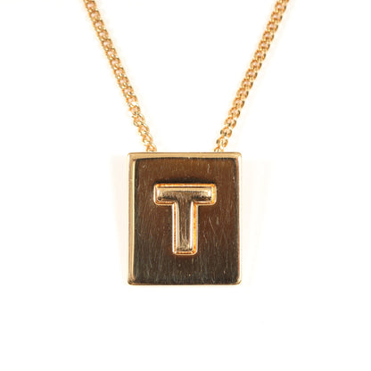 20SS アルファベット T ネックレス