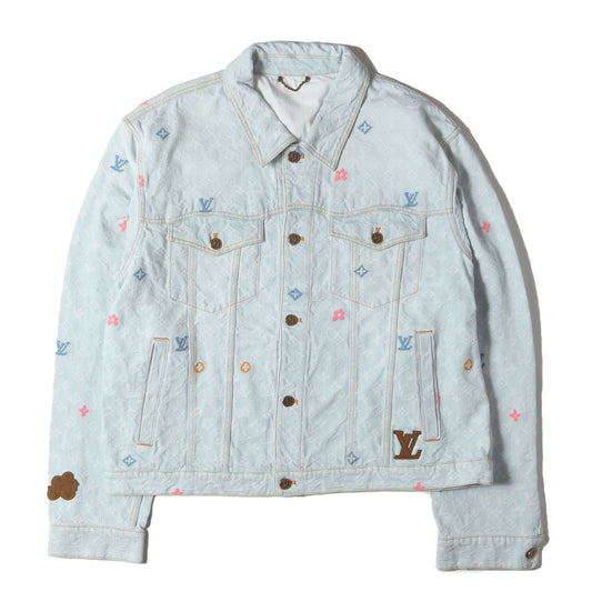 24AW モノグラム ジャガード デニム トラッカー ジャケット (Tyler the Creator Monogram Denim Jacket 1AFPTF / RM242MM KCB HRA01X)
