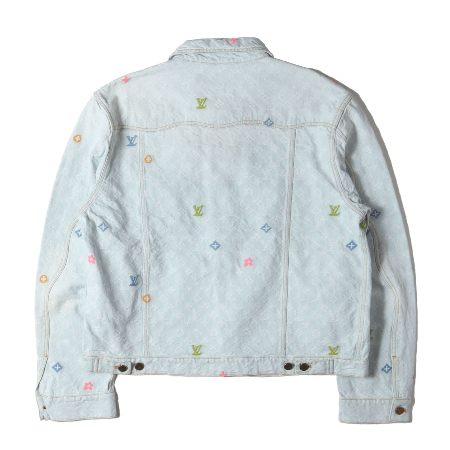 24AW モノグラム ジャガード デニム トラッカー ジャケット (Tyler the Creator Monogram Denim Jacket 1AFPTF / RM242MM KCB HRA01X)
