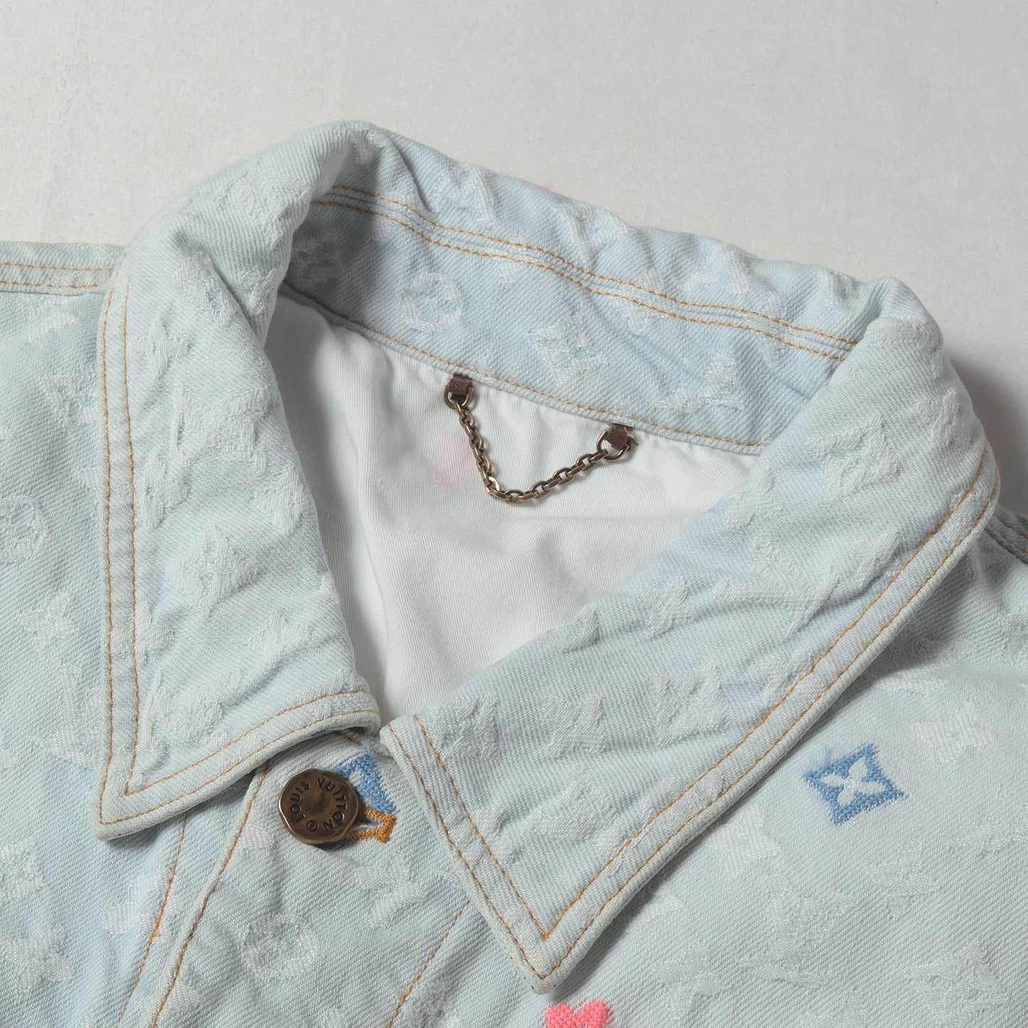 24AW モノグラム ジャガード デニム トラッカー ジャケット (Tyler the Creator Monogram Denim Jacket 1AFPTF / RM242MM KCB HRA01X)