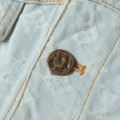 24AW モノグラム ジャガード デニム トラッカー ジャケット (Tyler the Creator Monogram Denim Jacket 1AFPTF / RM242MM KCB HRA01X)