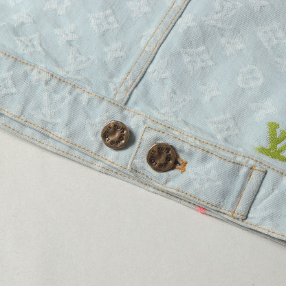 24AW モノグラム ジャガード デニム トラッカー ジャケット (Tyler the Creator Monogram Denim Jacket 1AFPTF / RM242MM KCB HRA01X)