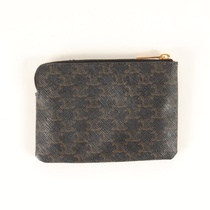 トリオンフ キャンバス コインケース (TRIOMPHE CANVAS COIN & CARD POUCH WITH HOOK)