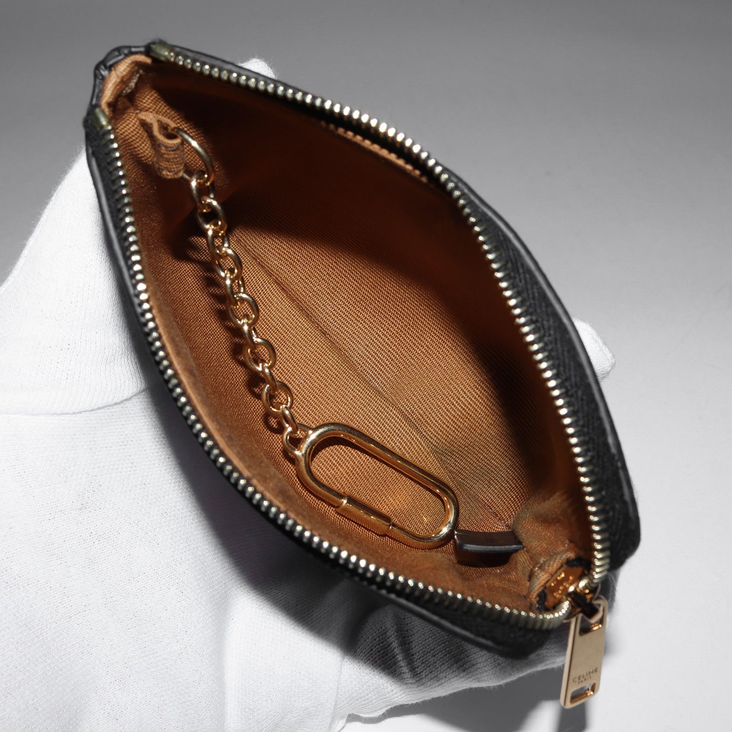 トリオンフ キャンバス コインケース (TRIOMPHE CANVAS COIN & CARD POUCH WITH HOOK)
