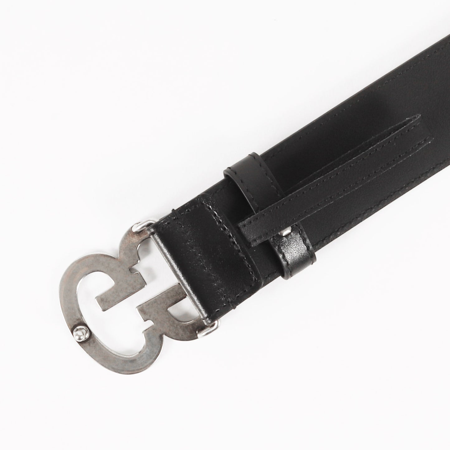 GGバックル レザー ベルト (745826)