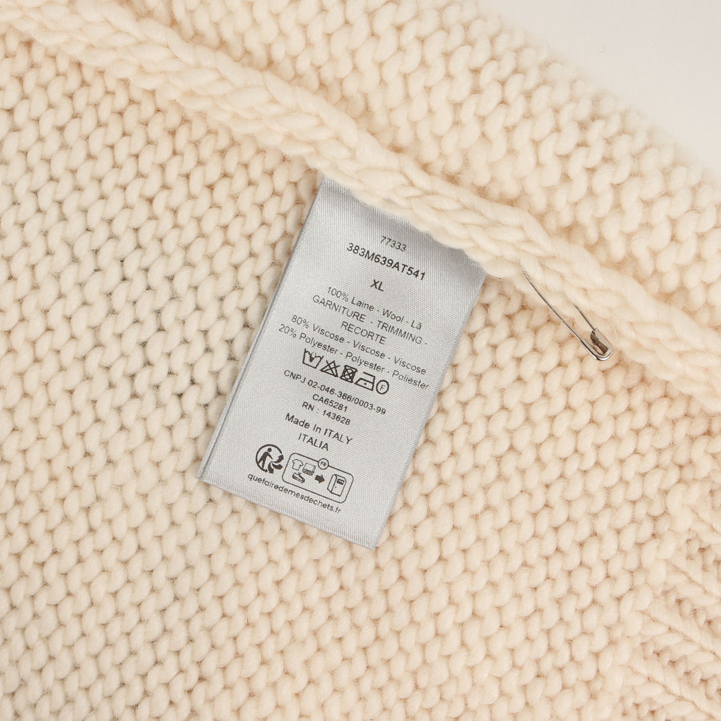 23SS DUNCAN GRANT AND CHARLESTON Vネック ローゲージ ウール ニット (383M639AT541)