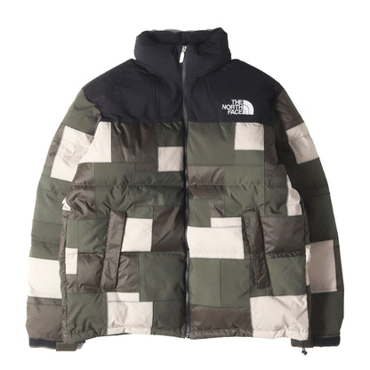 22AW × THE NORTH FACE パッチワーク ダウンジャケット (Patchwork Nuptse Jacket WJ-J914)