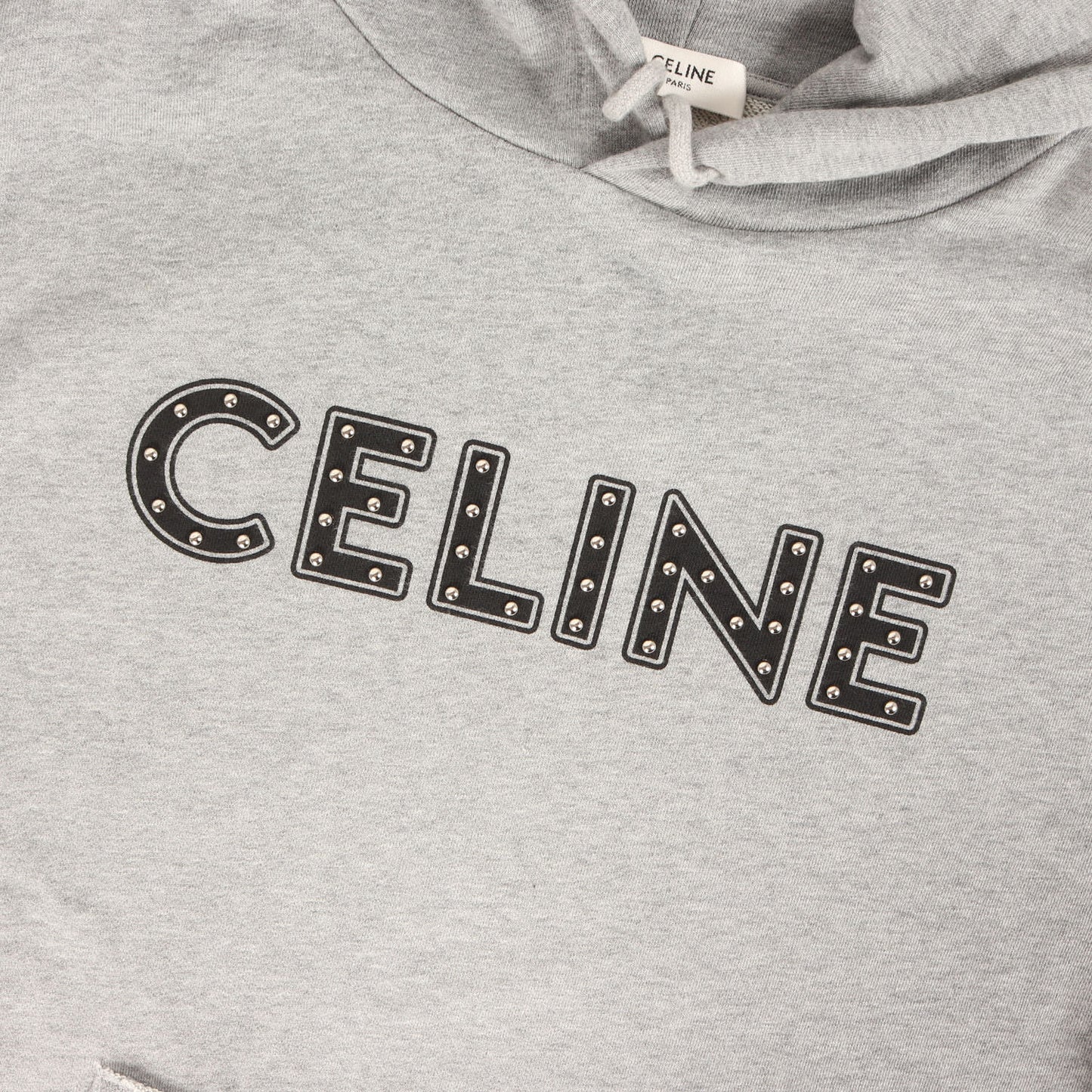 21SS スタッズ ロゴ スウェット パーカー (Loose Cotton Sweatshirt With Studs 2Y309052H) / 裏毛