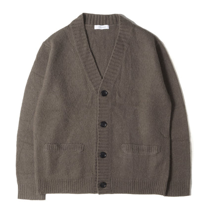 カシミヤ混ウール ニット Vネック カーディガン (CUK102)