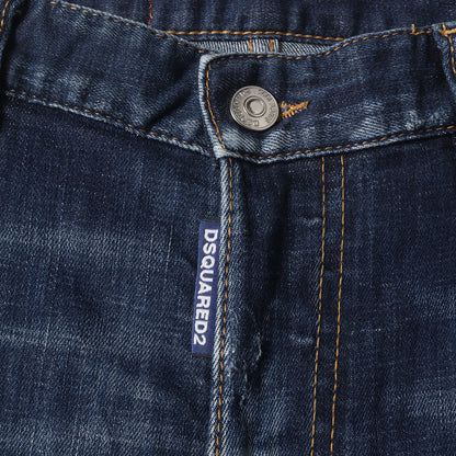 21AW ペンキ加工 スリム スキニー ストレッチ デニム パンツ (MEDIUM WASH 4 TIDY BIKER JEANS S74LB0873 S30342)