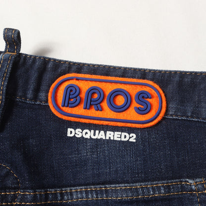 21AW ペンキ加工 スリム スキニー ストレッチ デニム パンツ (MEDIUM WASH 4 TIDY BIKER JEANS S74LB0873 S30342)