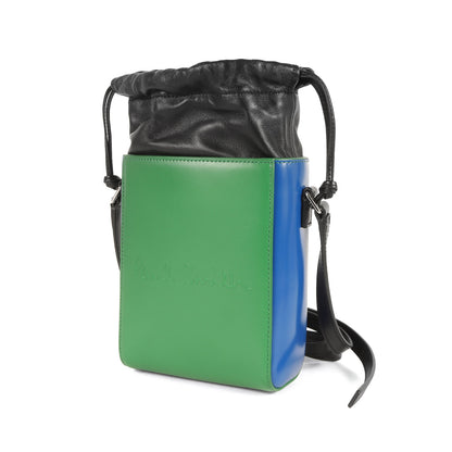 近年 現行モデル エンボス ロゴ レザー ショルダー バッグ (Paul Smith Shopper)