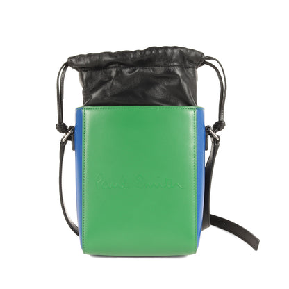 近年 現行モデル エンボス ロゴ レザー ショルダー バッグ (Paul Smith Shopper)