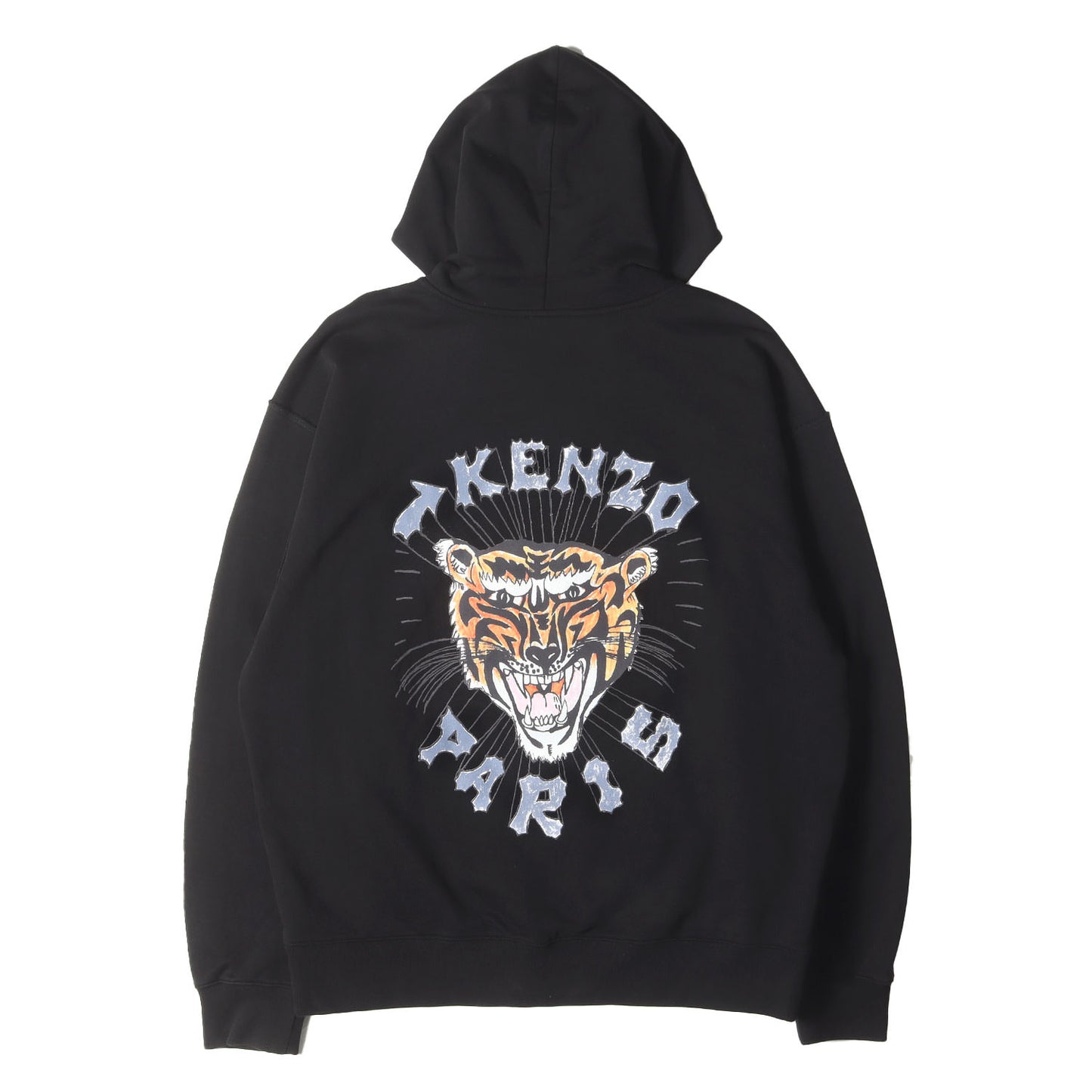 24SS バック タイガー プリント スウェット パーカー (Drawn Varsity Oversize Hoodie FE55SW1764MF)