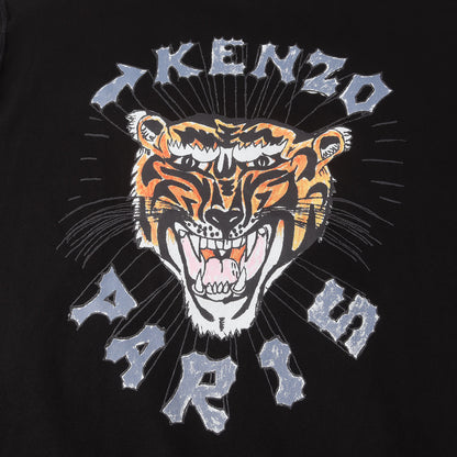 24SS バック タイガー プリント スウェット パーカー (Drawn Varsity Oversize Hoodie FE55SW1764MF)