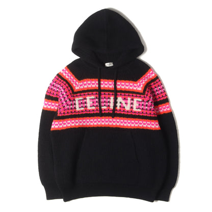 22AW ロゴ ジャガード ニット パーカー (Embroidery Hooded Sweater In Ski Jacquard Wool 2AC23579S)