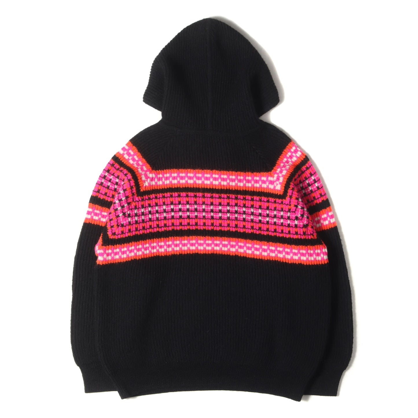 22AW ロゴ ジャガード ニット パーカー (Embroidery Hooded Sweater In Ski Jacquard Wool 2AC23579S)
