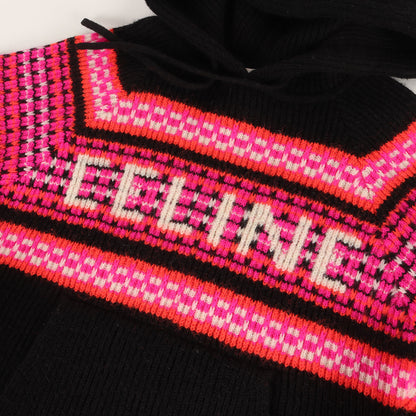 22AW ロゴ ジャガード ニット パーカー (Embroidery Hooded Sweater In Ski Jacquard Wool 2AC23579S)