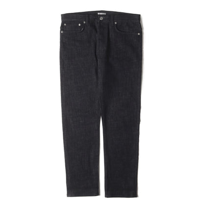 オブリークプリント ヘム スリムフィット ストレッチ デニム パンツ / SLIM 17.5