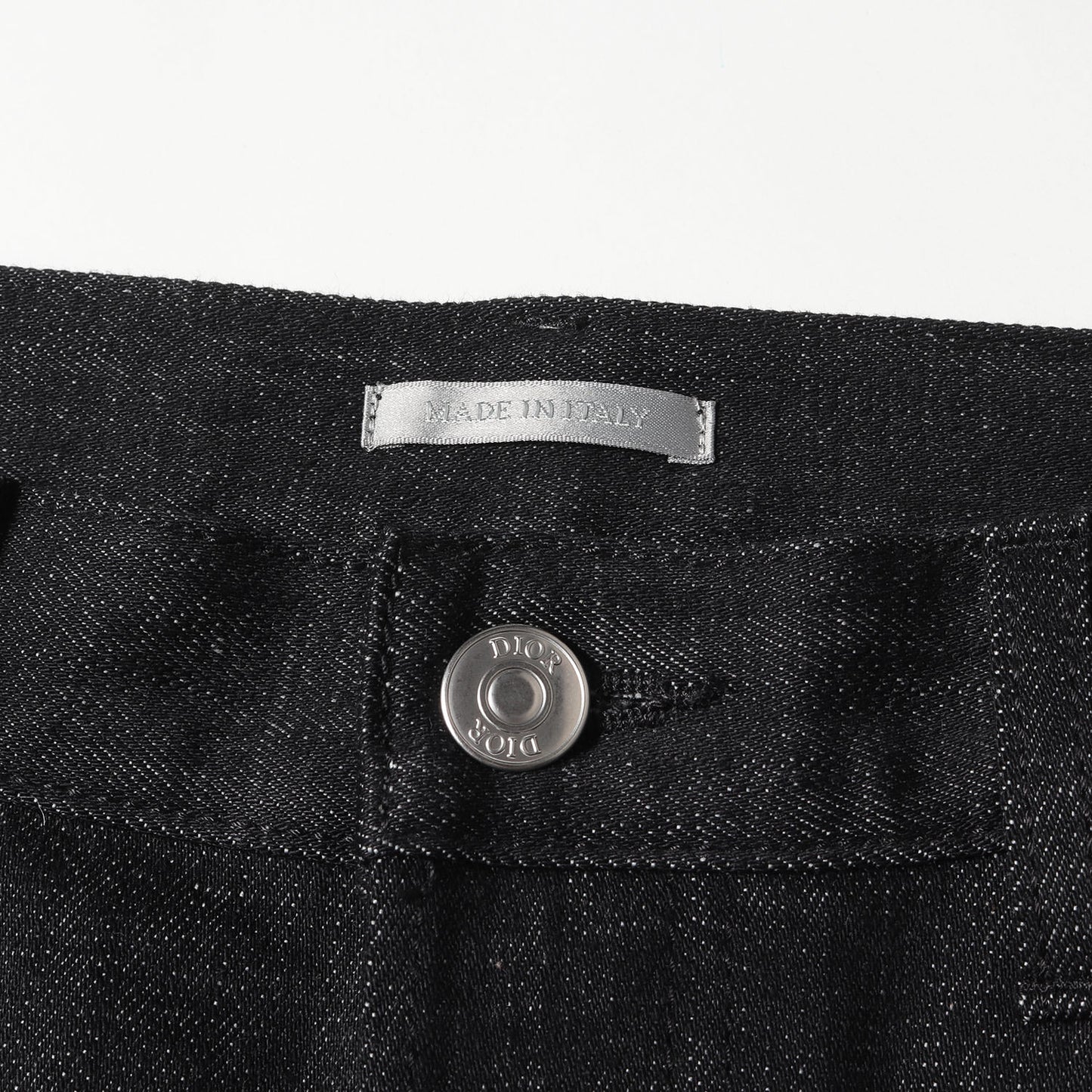 オブリークプリント ヘム スリムフィット ストレッチ デニム パンツ / SLIM 17.5