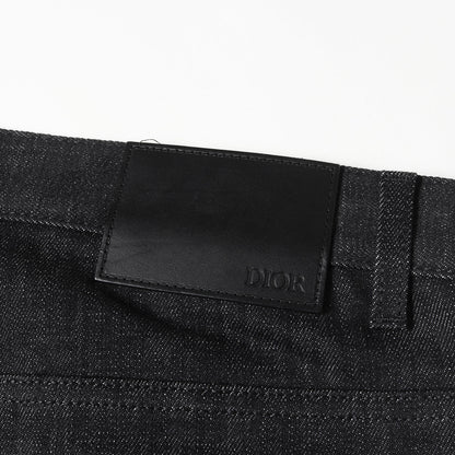 オブリークプリント ヘム スリムフィット ストレッチ デニム パンツ / SLIM 17.5