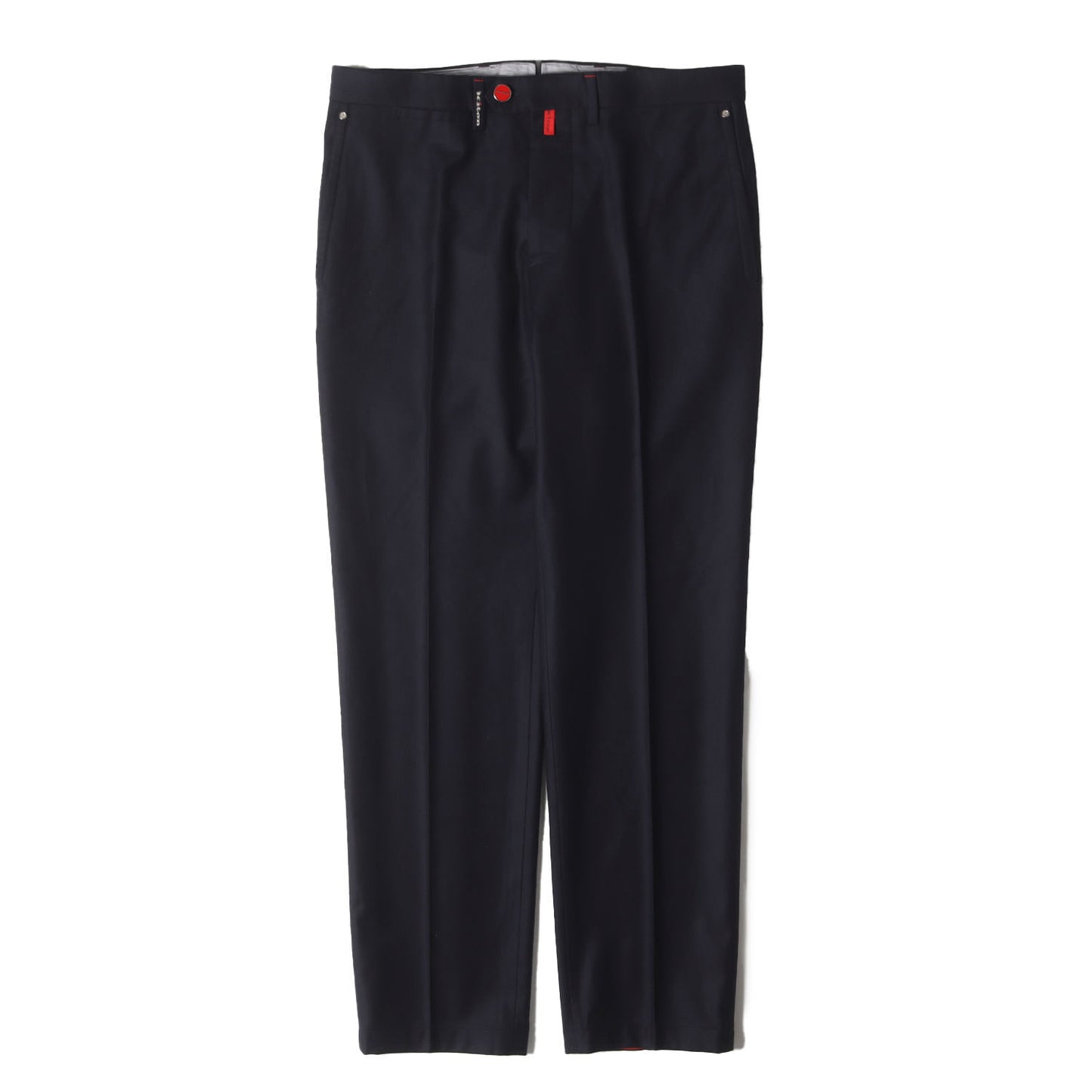 近年モデル スリム テーパード サキソニー トラウザー スラックス パンツ (UFPP79K03177) / MADE IN ITALY