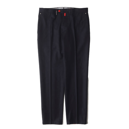近年モデル スリム テーパード サキソニー トラウザー スラックス パンツ (UFPP79K03177) / MADE IN ITALY