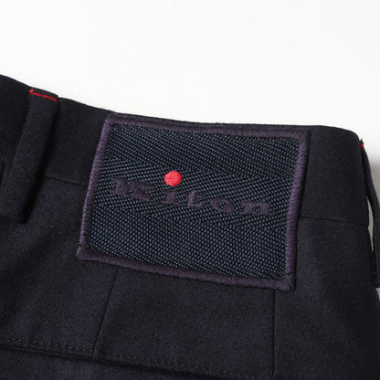 近年モデル スリム テーパード サキソニー トラウザー スラックス パンツ (UFPP79K03177) / MADE IN ITALY