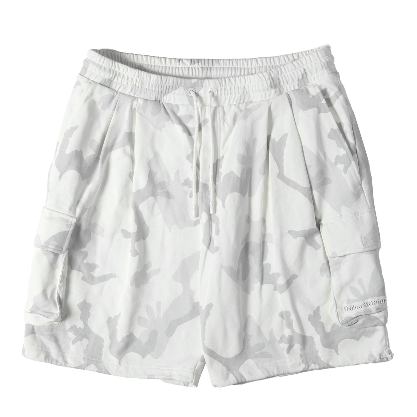 22SS ツータック カモ カーゴ ショート パンツ (Jersey jogging shorts with logo tag)