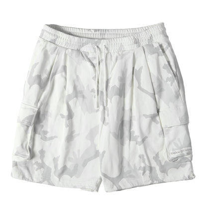 22SS ツータック カモ カーゴ ショート パンツ (Jersey jogging shorts with logo tag)