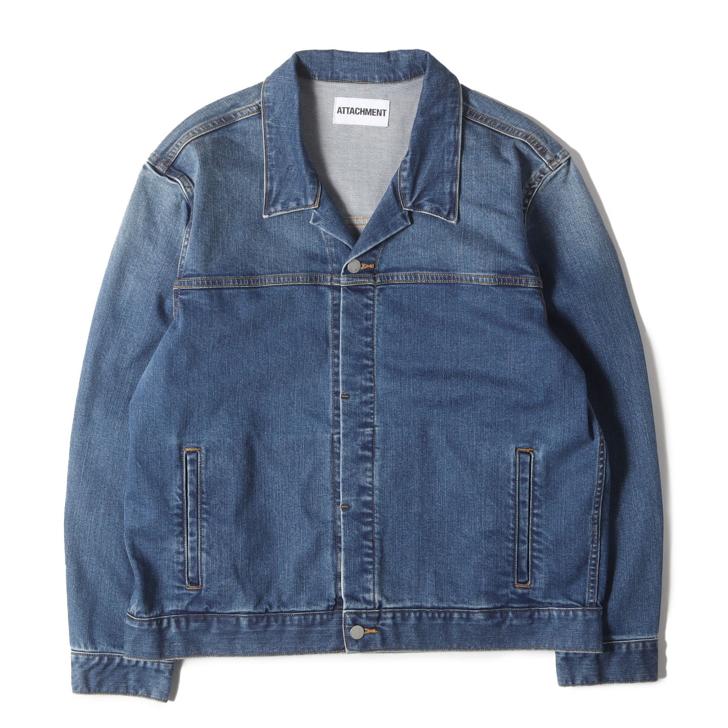 23SS フライフロント ストレッチ デニム トラッカー ジャケット (SUPIMA CO STRETCH DENIM DENIM JACKET AB31-061)