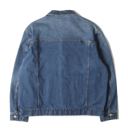 23SS フライフロント ストレッチ デニム トラッカー ジャケット (SUPIMA CO STRETCH DENIM DENIM JACKET AB31-061)