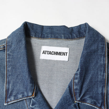 23SS フライフロント ストレッチ デニム トラッカー ジャケット (SUPIMA CO STRETCH DENIM DENIM JACKET AB31-061)