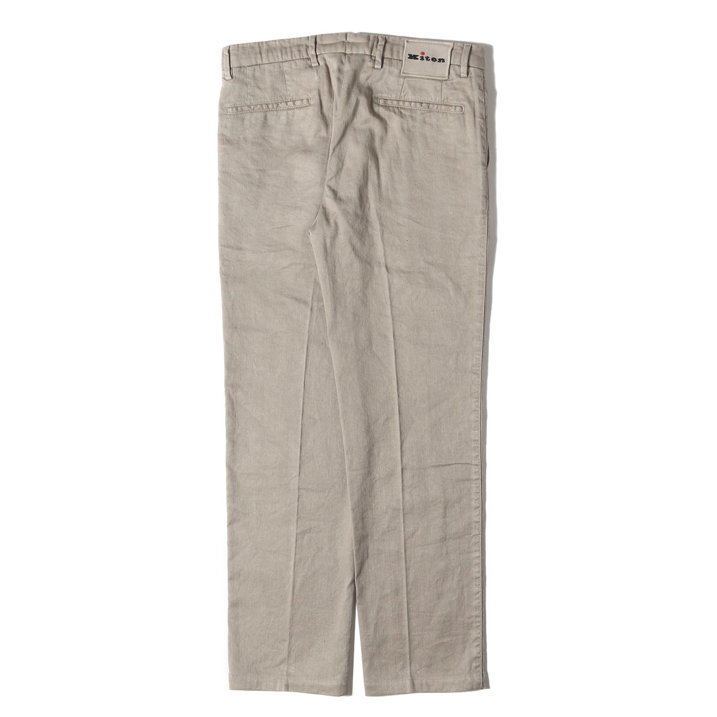 近年モデル スリム ストレート ストレッチ リネン トラウザー スラックス パンツ (UFPP79J06P73) / MADE IN ITALY